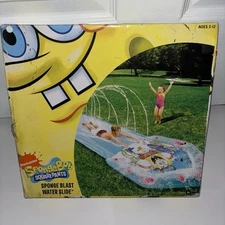 2009 SpongeBob SquarePants Sponge Blast Water Slide  NIB 16 Ft Long