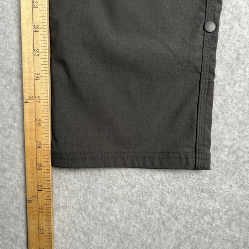 Prana Stretch Zion II Slim Fit Hose Wander Gürtel Roll Snap Up 32x30 Herren Grau - Bild 8 von 10
