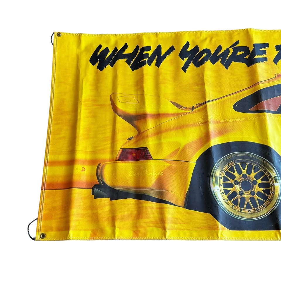 Banner de vinilo vintage BFGoodrich Porsche 911 Carrera 3'x9' distribuidor Foto 2 de 4