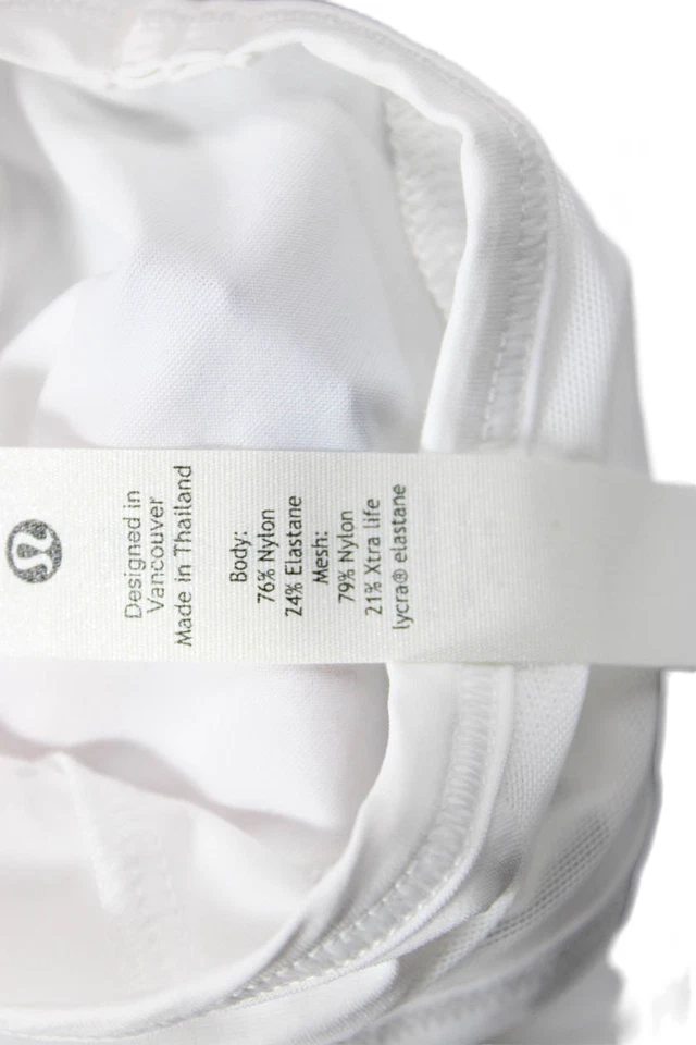 Camiseta sin mangas Lululemon para mujer Pullover blanca plateada talla 6 Foto 4 de 4