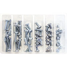 Bolt MC Hardware M6 Pan Head Phillips Assortment - 120-Piece Kit SV-M6PAN