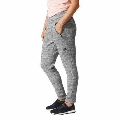 Adidas womens size L Z.N.E. Road-trip Pants Heather gray zip pockets drawstring