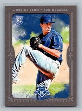 Jose De Leon 2017 Panini Diamond Kings #134 Framed Grey Rookie Dodgers