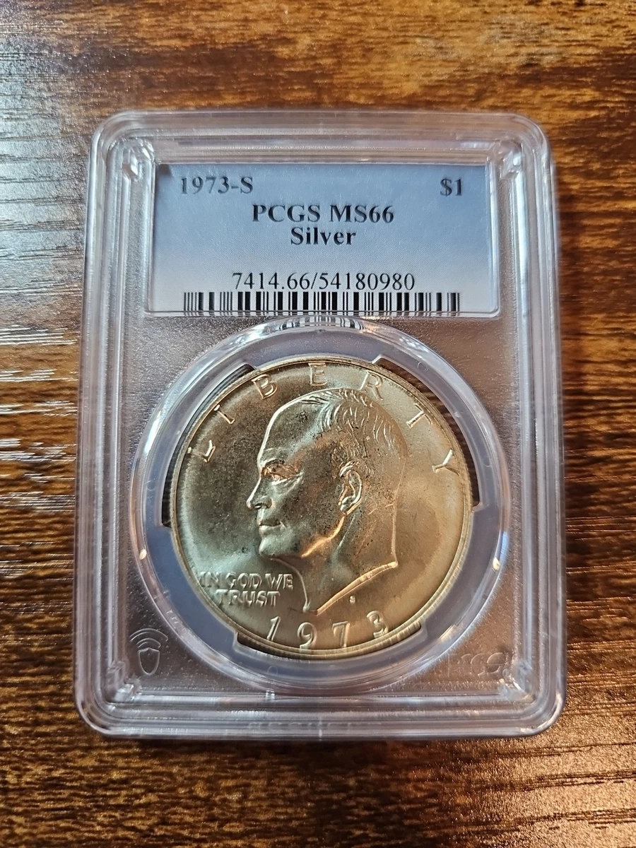 B*k様 アメリカ　銀貨　1973-S ダラートーン　MS 66 PCGS MS 66 Graded 1973 Eisenhower Dollars (1971-1978) for sale | eBay