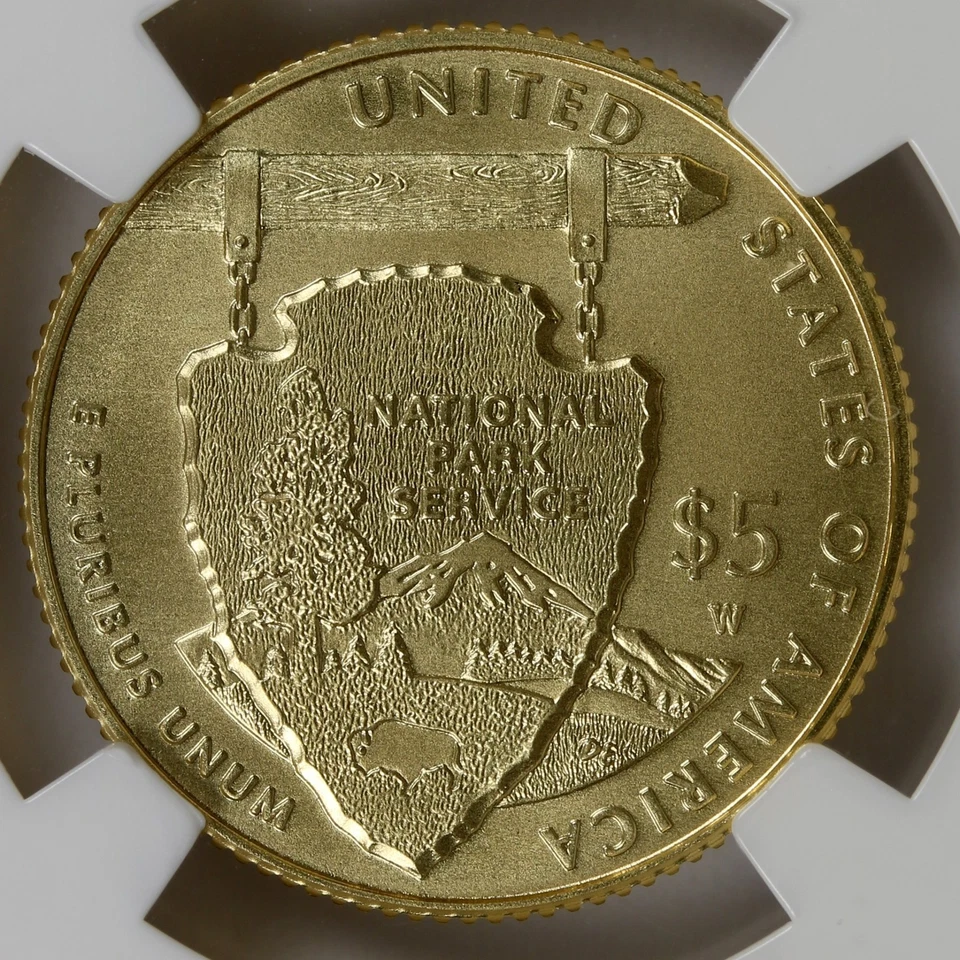 2016-W $5 National Park Service Gold Commemorative NGC MS70 - Image 4 of 4