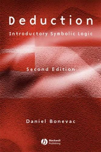 Deduction by Daniel Bonevac - 9780631227137