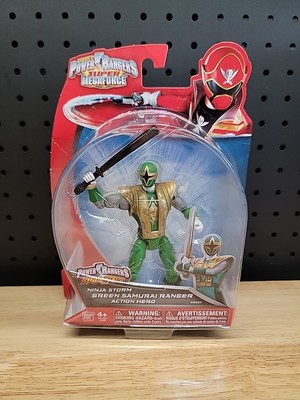 Power Rangers Super Megaforce Ninja Storm Green Samurai Action Hero Figure