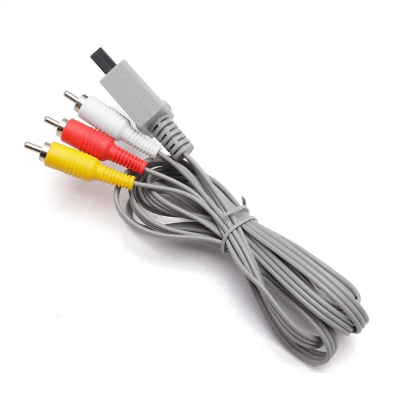 AV Audio Video Composite Cable For Nintendo Wii Game Consoles Gaming Accessories - Image 3 of 4
