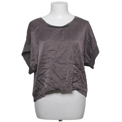 Line & Dot, Top, Größe: M, AT378, Grau, Polyester/Seide/Viskose, Satin #I6X