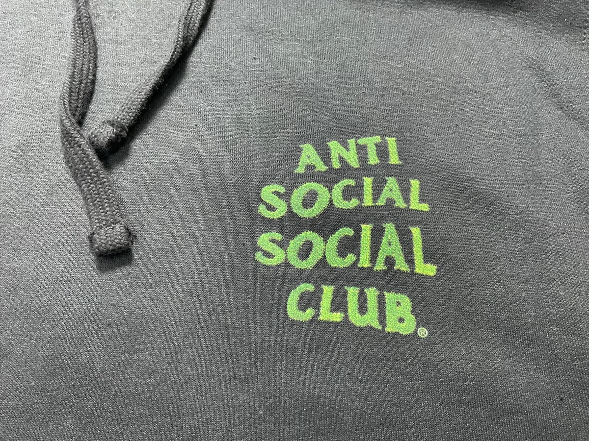 Anti Social Social Club The Hills Black Neon Hoodie Size S. FW21