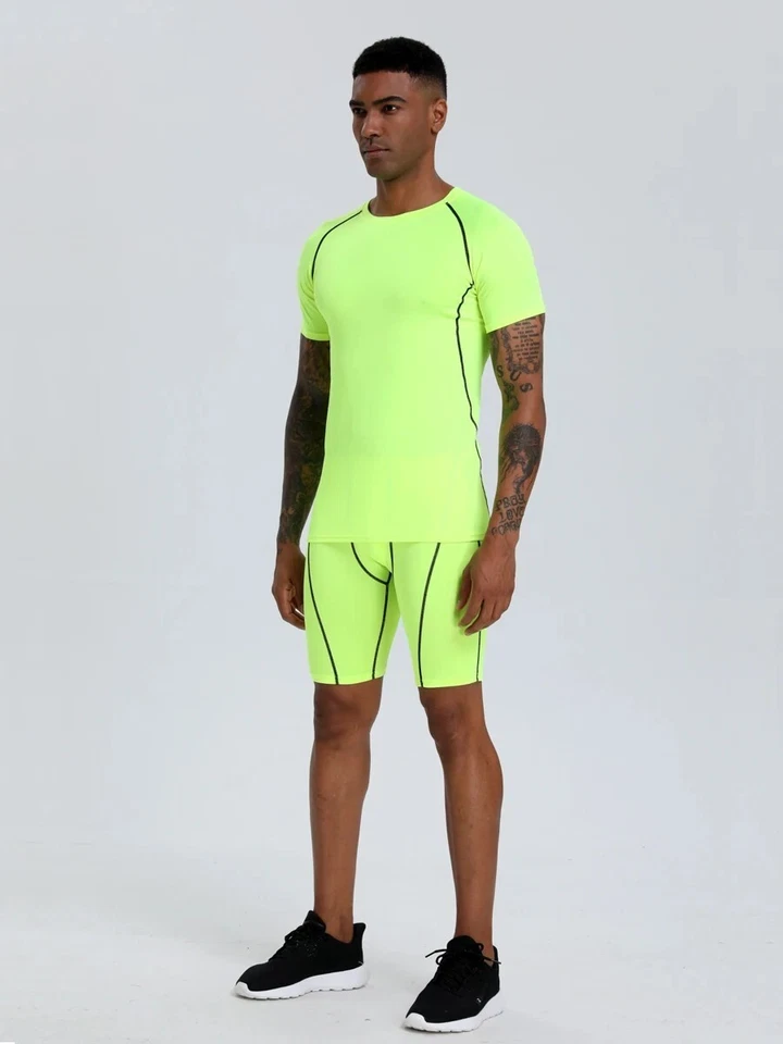 Men's Top Quick Dry Breathable Gym Fitness Workout T-Shirt Beach Summer Gift - Image 4 of 4