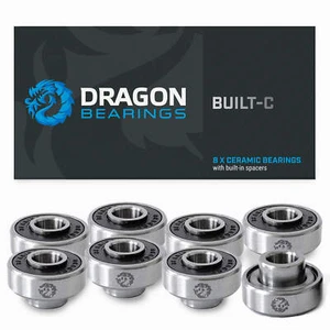 Fireball Dragon BUILT CERAMIC Skateboard Bearings [8-Pack]
