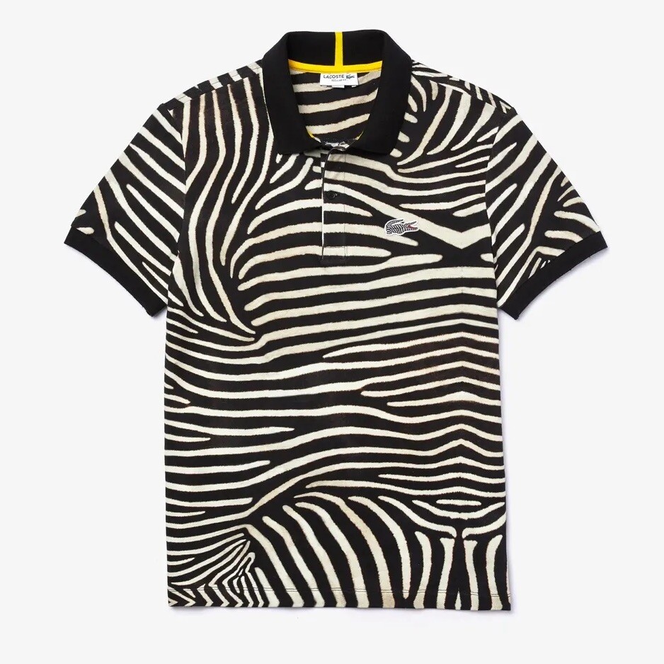 Lacoste x National Geographic Print Cotton Pique Polo Shirt PH6285