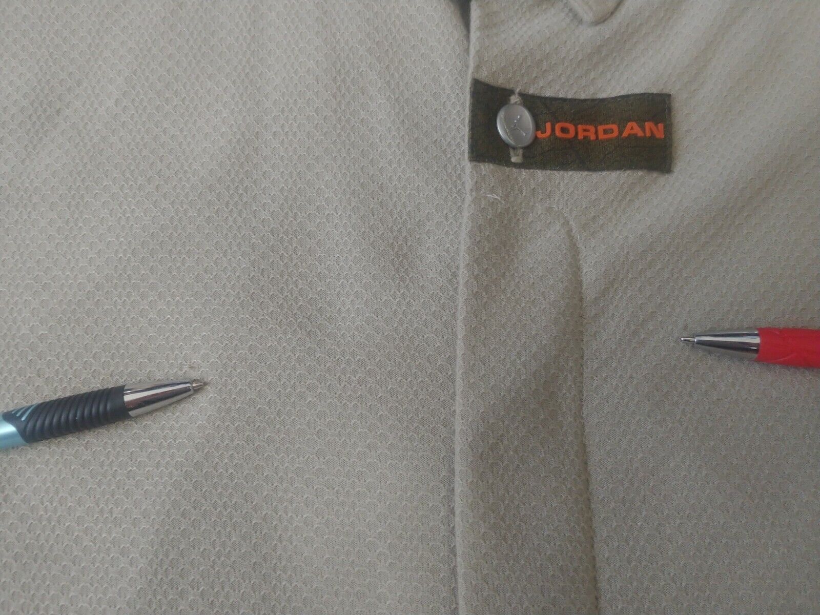 Vintage 90s Jordan Nike Large Hidden Button Up Do… - image 7
