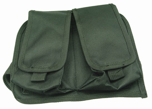 Black Double Magazine Clip Pouch Drop Leg Assembly BB Air Soft Pistol Gun 211B-image