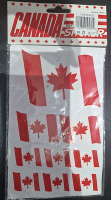 Aufkleber Kanada Flagge Canadian Maple Leaf x 10 selbstklebend wasserdicht PVC