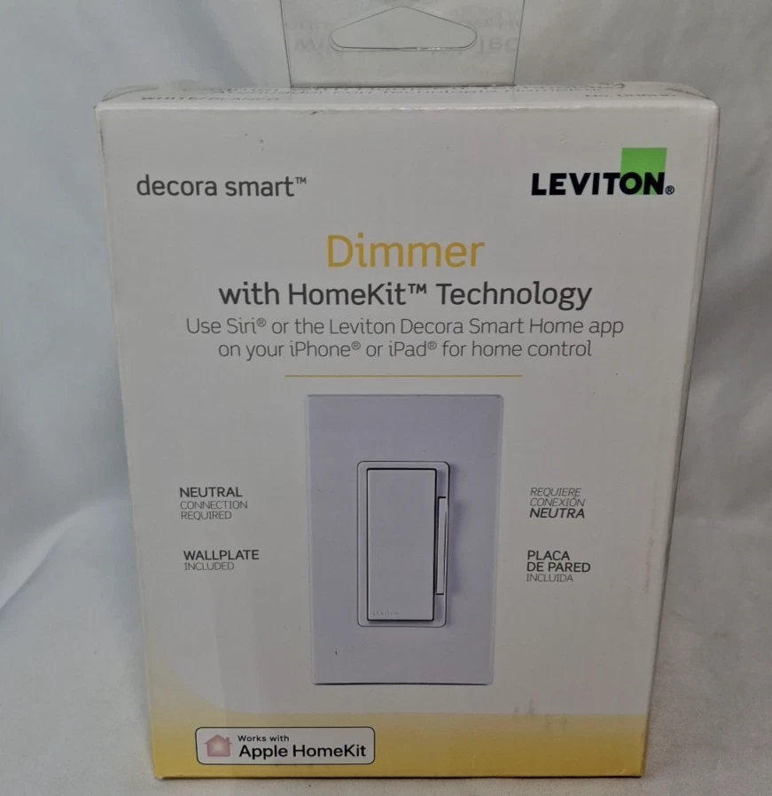 Leviton DIMMER with HomeKit Technology -White-Works Apple Homekit R02-DH6HD-2RW