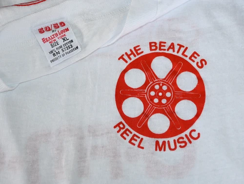 THE BEATLES rock concert tee shirt M/L John L 1980s vintage concert t-shirt, vintage, single stitch, B+ condition
