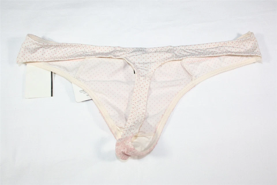 Tanga de encaje y algodón LG rosa 931X13 Rene Rofe 124228 Foto 2 de 2