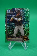 2022 Bowman Draft Base Chrome Green Speckle Refractor SP /99 Rosman Verdugo GS1