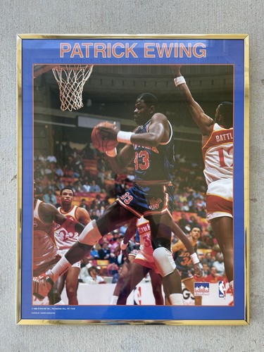 Patrick Ewing New York Knicks Vintage 1988 Starline Poster - Framed 16x20