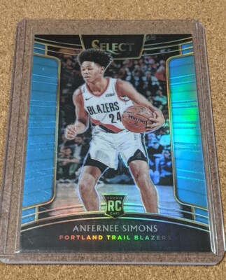 2018-19 Select   Anfernee Simons Light Blue Rookie /299 Blazers Celtics RC  