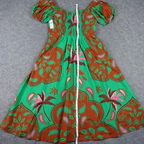 Maeve Dress Womens 12 Green Anthropologie Floral Bohemian Hippie Summer Wedding - Picture 17 of 20