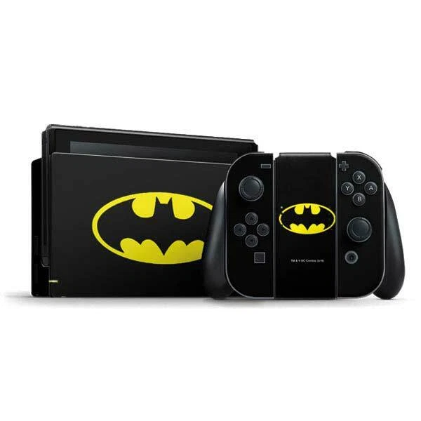 DC Comics Batman Nintendo Switch Bundle Skin Batman Official Logo