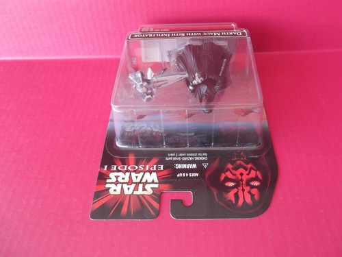STAR WARS EPISODE 1 "DARTH MAUL"W/SITH INFILTRATOR 4"IN FIGURE 1999 HASBRO - Picture 6 of 10