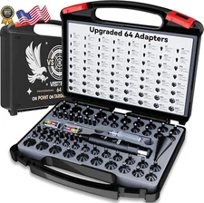 Tool-Free Laser Bore Sight Kit Green Laser Bore Sighter with 64 Upgraded Adapter