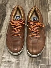 Footjoy FJ Versaluxe Mens Spikeless Golf Shoes Brown Leather 9.5M SKU 225719