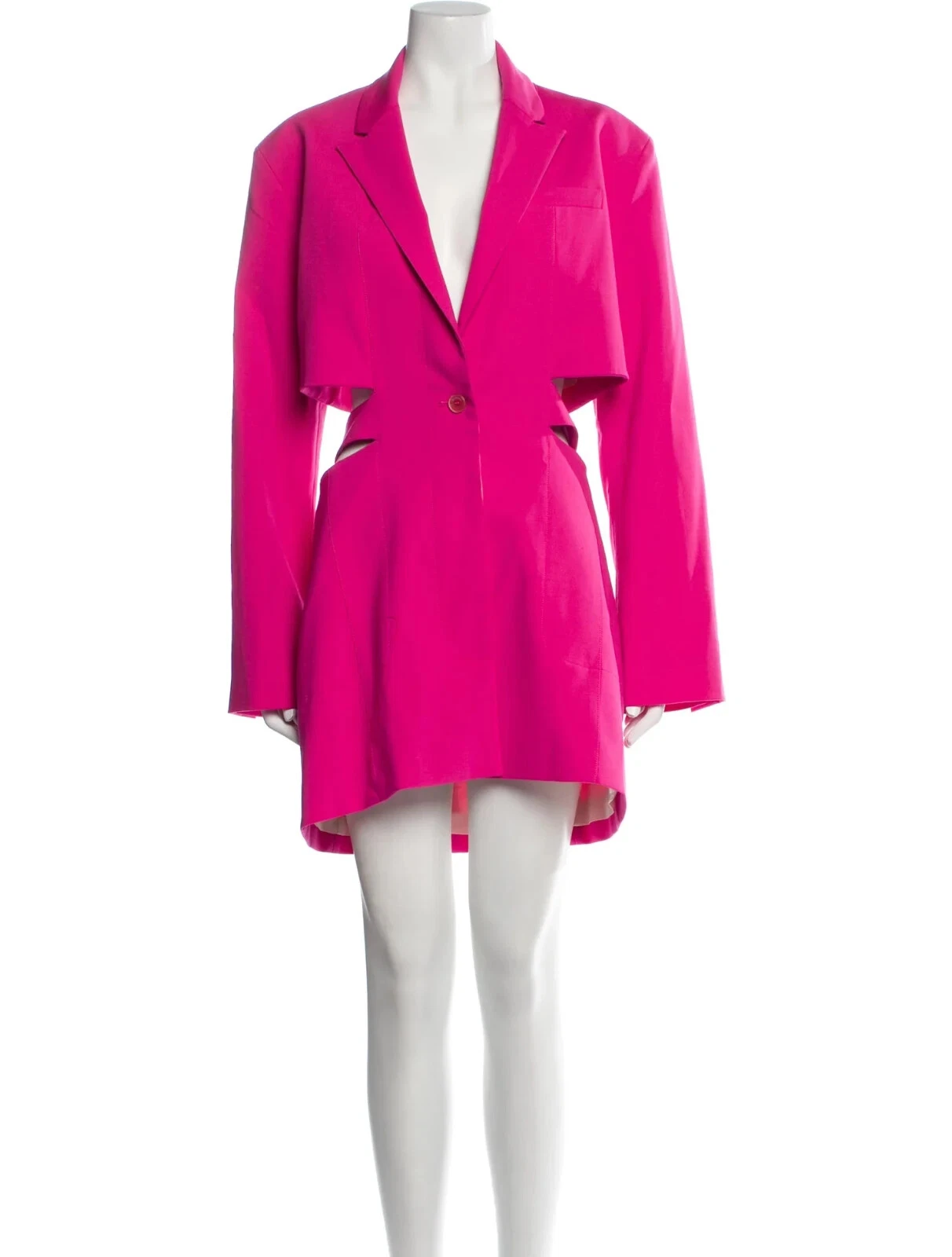 JACQUEMUS Donna La Robe Bari Giacca Vestito Mini in Rosa CALDO