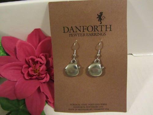 PENDIENTES DE MANZANA DE PELTRE DANFORTH DE COLECCIÓN FIRMADOS A MANO 1990 ¡L@@K PROFESOR! - Imagen 3 de 4