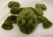 Folkmanis Plush Green Frog Toad Full Body Hand Puppet Stuffed Animal
