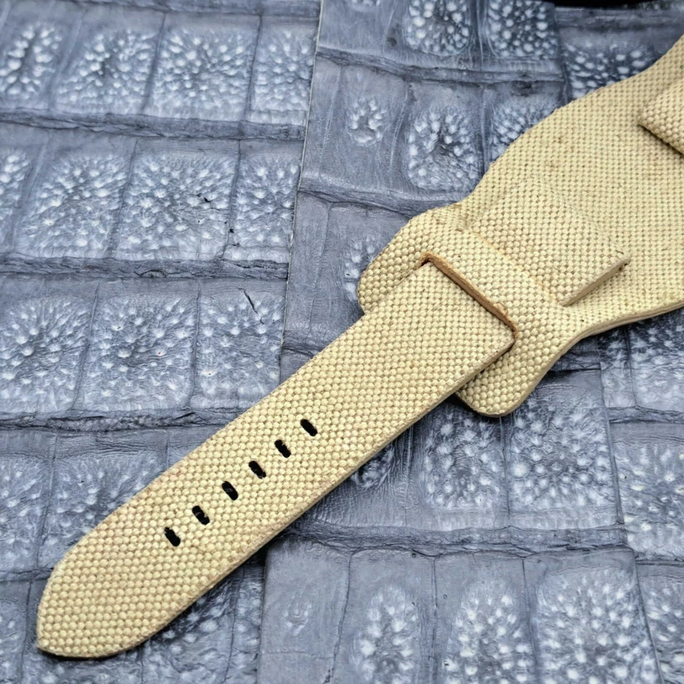 Correa de reloj de lona de 24 mm/20 mm diseño minimalista de moda militar Foto 4 de 4