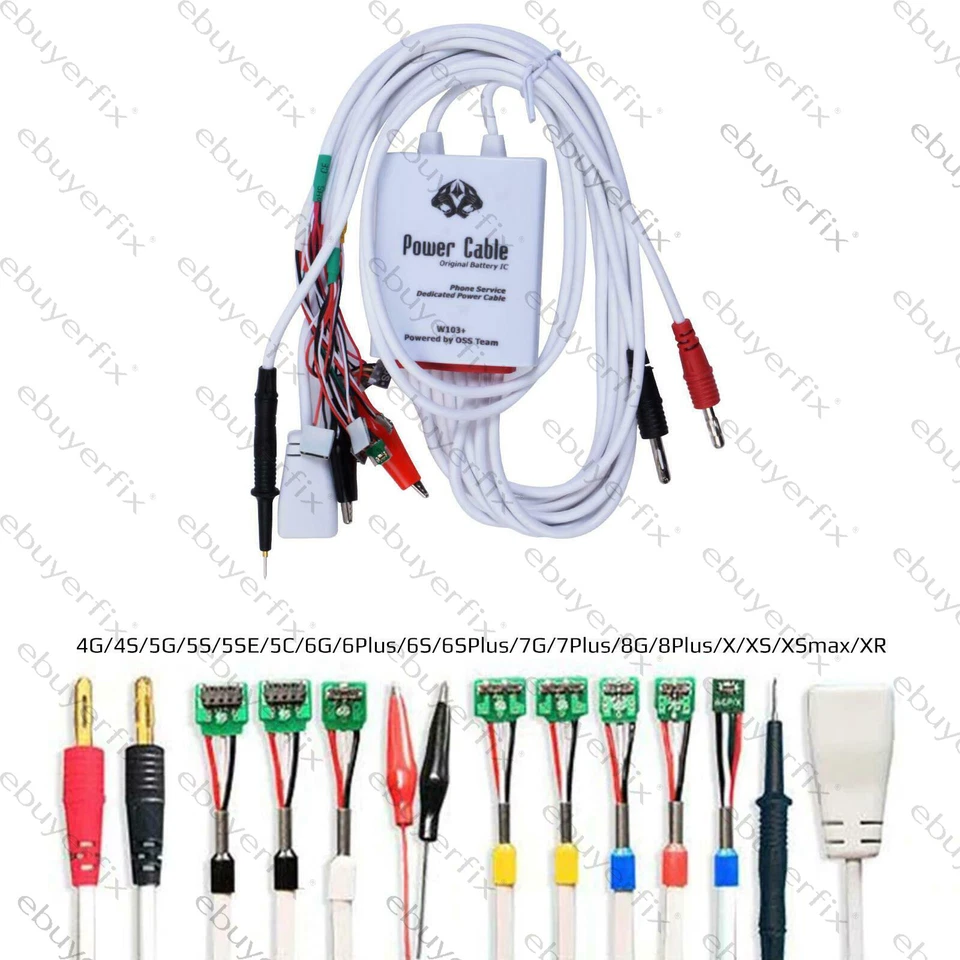 W103+ Professional DC Power Supply Test Cable for Repair iPhone & Android Models - Image 2 of 4