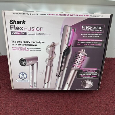 Shark FlexFusion Air & Ceramic System with Air Straightener - HD642S -New Sealed