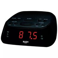 Bush Dual Alarm Sleep Timer Large  Display Clock Radio with FM/ AM and Snooze-UK