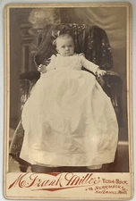 Cabinet Card Photograph Vintage Antique Haverhill MA Tilton Block Frank Miller