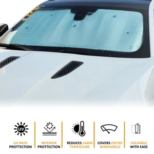 Front Windshield Sunshade Anti-UV Sunshade Cover For Jaguar F-TYPE 2013-2022