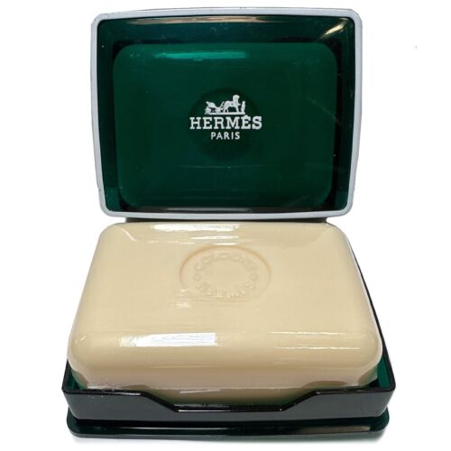 Vintage HERMES Eau D'Orange Verte Soap With Hard Case 100g/3.5 oz NEW SEALED