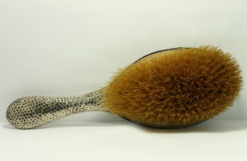 Antique England Birmingham A J Zimmerman Sterling Silver Hair Brush Monogrammed - Picture 2 of 7