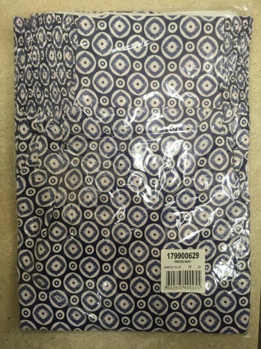 Gonna galleggiante leggera posteriore elastica stampa geometrica Damart taglia 20 UK NUOVA CON ETICHETTE blu - Foto 6 di 7