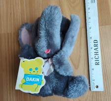 Dakin Bean Bags LC Elephant 6.5" Plush Stuffed Animal Gray Vintage Toy - New NWT