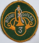 WWII WW2 US Army 3rd Armored Cavalry Regiment Cloth Patch badge
