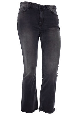 LTB Lynda Cropped Flare Jeans High Waist Bootcut Stretchjeans Damen Schwarz Blau