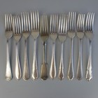 Vintage Forks. Salad Dessert Starter. Silver plated. Mixed Mismatched x 10. ~7"