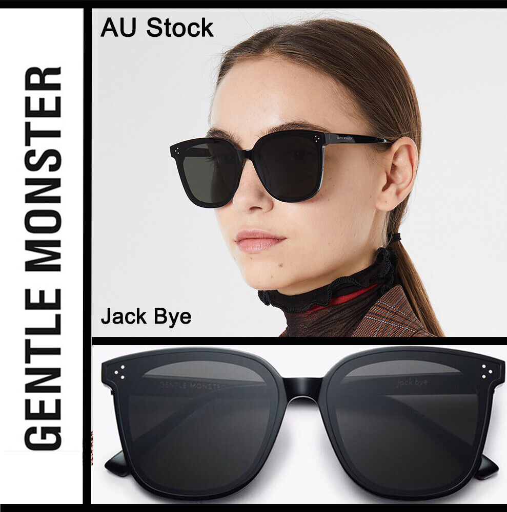 2023 Gentle Monster Jack Bye 01 Sunglasses Black Frame and 2023 Gentle Monster Jack Bye 01 Sunglasses Black Frame and