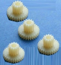 4PCS Nylon Double Gear 12 Teeth 0.5 Die +28 Teeth 0.5 Die Hole By 3mm
