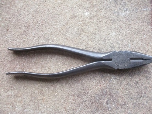 UTICA LINEMAN 8" PLIERS/CUTTERS #50-8 UTICA TOOL MADE IN THE USA NICE - Picture 2 of 11